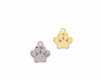 Silver Dog Paw Charm,Dog Bone Charm,Dog Pendant,Jewelry for Dog Lovers,Dog Charms,Sterling Silver Paw,Pet Charms,Dog Necklace,Doggie Charm