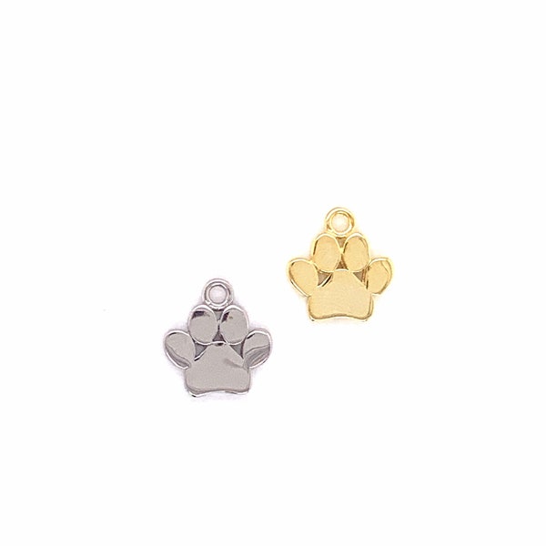 Silver Dog Paw Charm,Dog Bone Charm,Dog Pendant,Jewelry for Dog Lovers,Dog Charms,Sterling Silver Paw,Pet Charms,Dog Necklace,Doggie Charm