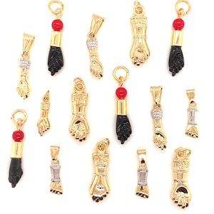 18K Figa-amuletbedel, Mano Fico, Italiaanse handhanger, gold filled hand, gold filled vuistbedels, Italië sieraden, Italiaanse bedels