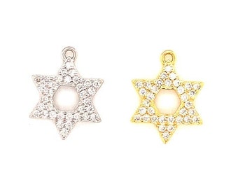 Sterling Silver Star of David Charm, Jewish Charms, Magen David Pendant, Silver Star of David Pendants, Hebrew Charms, Star of David Jewelry