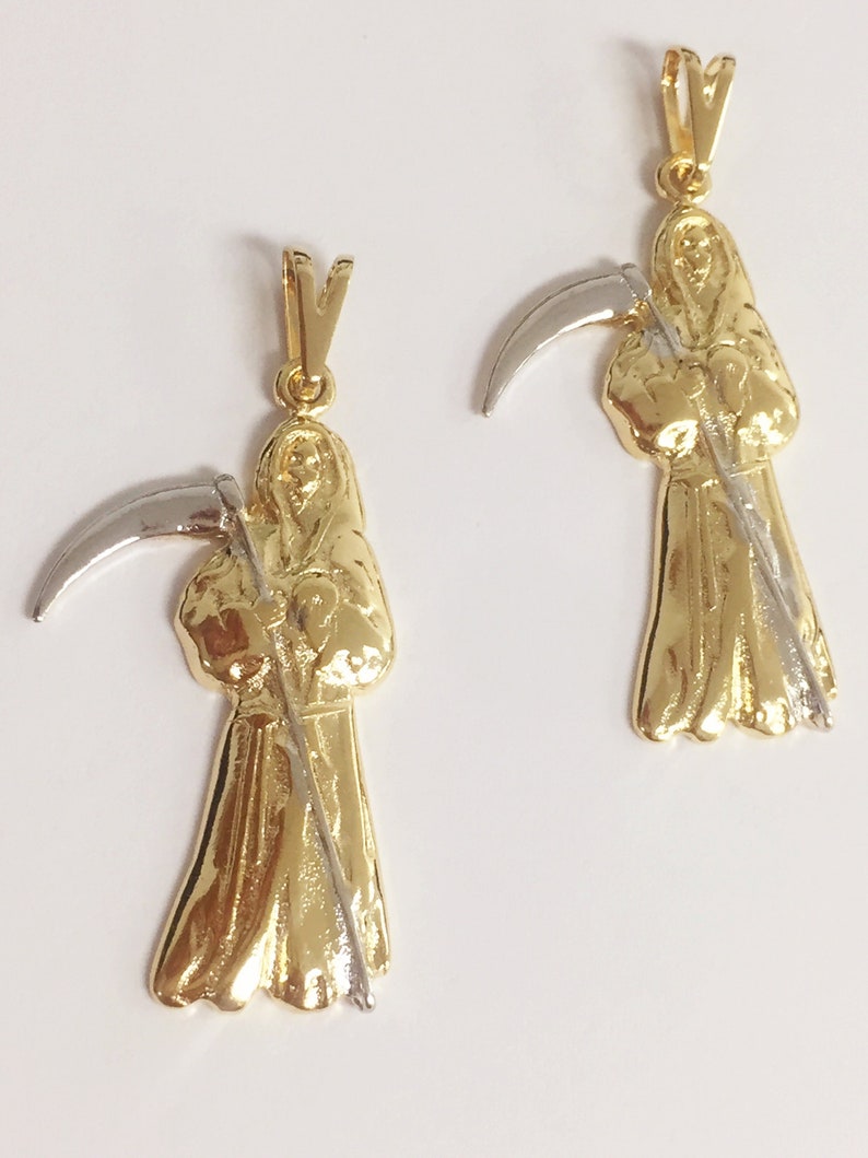 Santa Muerte Pendant La Grim Reaper Image 0