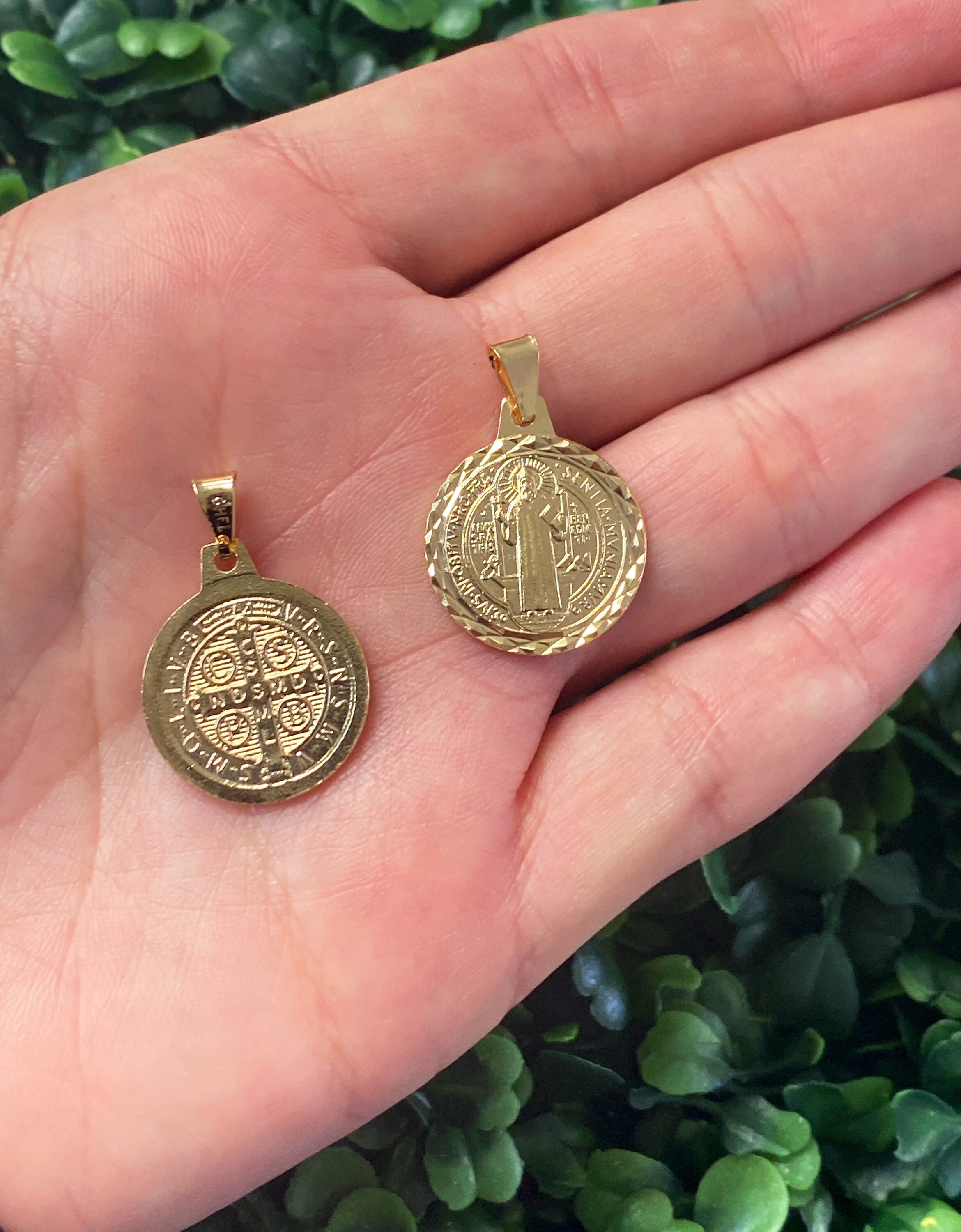 18K Gold Filled Saint Benedict Medalsan 