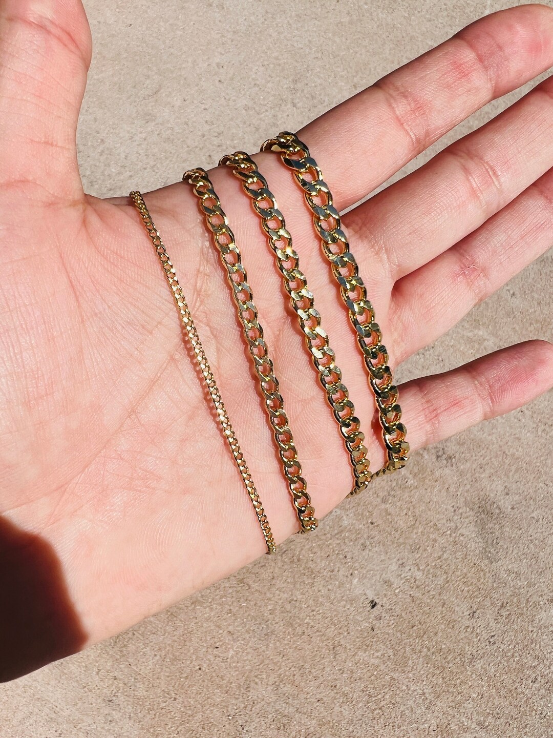 Bulk 6mm Curb Chain Necklace, Ready to Ship, Wholesale Gold Filled