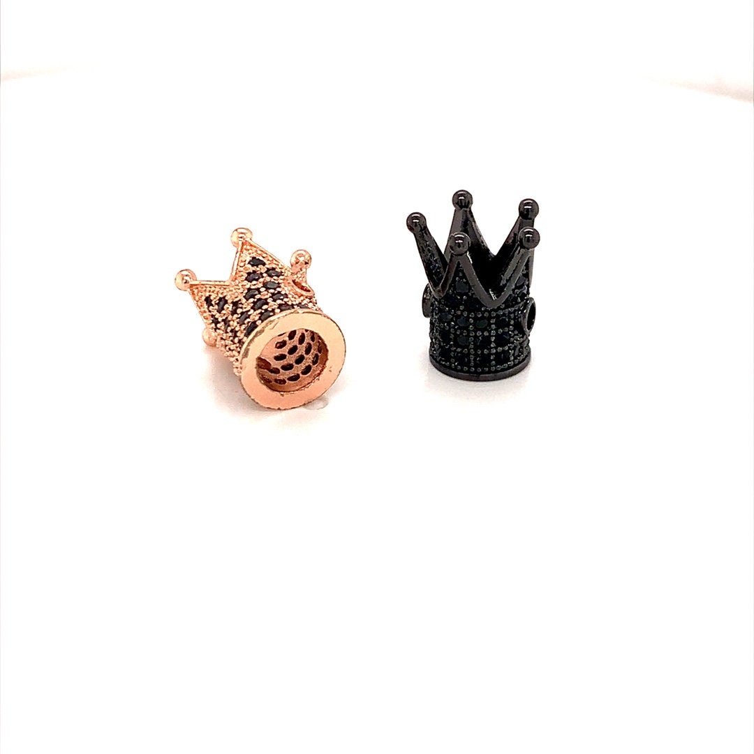 120 stuks kroon-sieradenaccessoires met 1 opbergtas, mini-kroondecoratie, kunsthandwerk, kleine kroonhanger van legering, kroonsieraden voor doe-het-zelf armband-halskettingen (meerkleurig), Gelegeerd