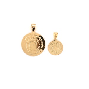 Charme de prière de sérénité, Pendentif prière pour la sérénité, Charme de prière rempli d'or, Breloques religieuses, Pendentif prière catholique, Pendentifs religieux image 4