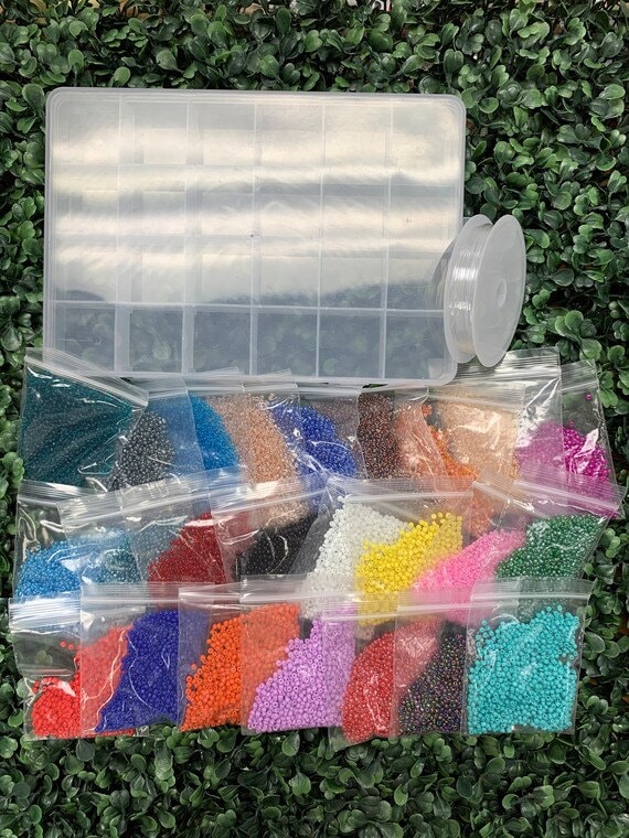 DSstyles 200 Silicone Beads for Jewelry Making Kit with 5m Rope, DIY Arts  and Crafts Set, Gift for Girls