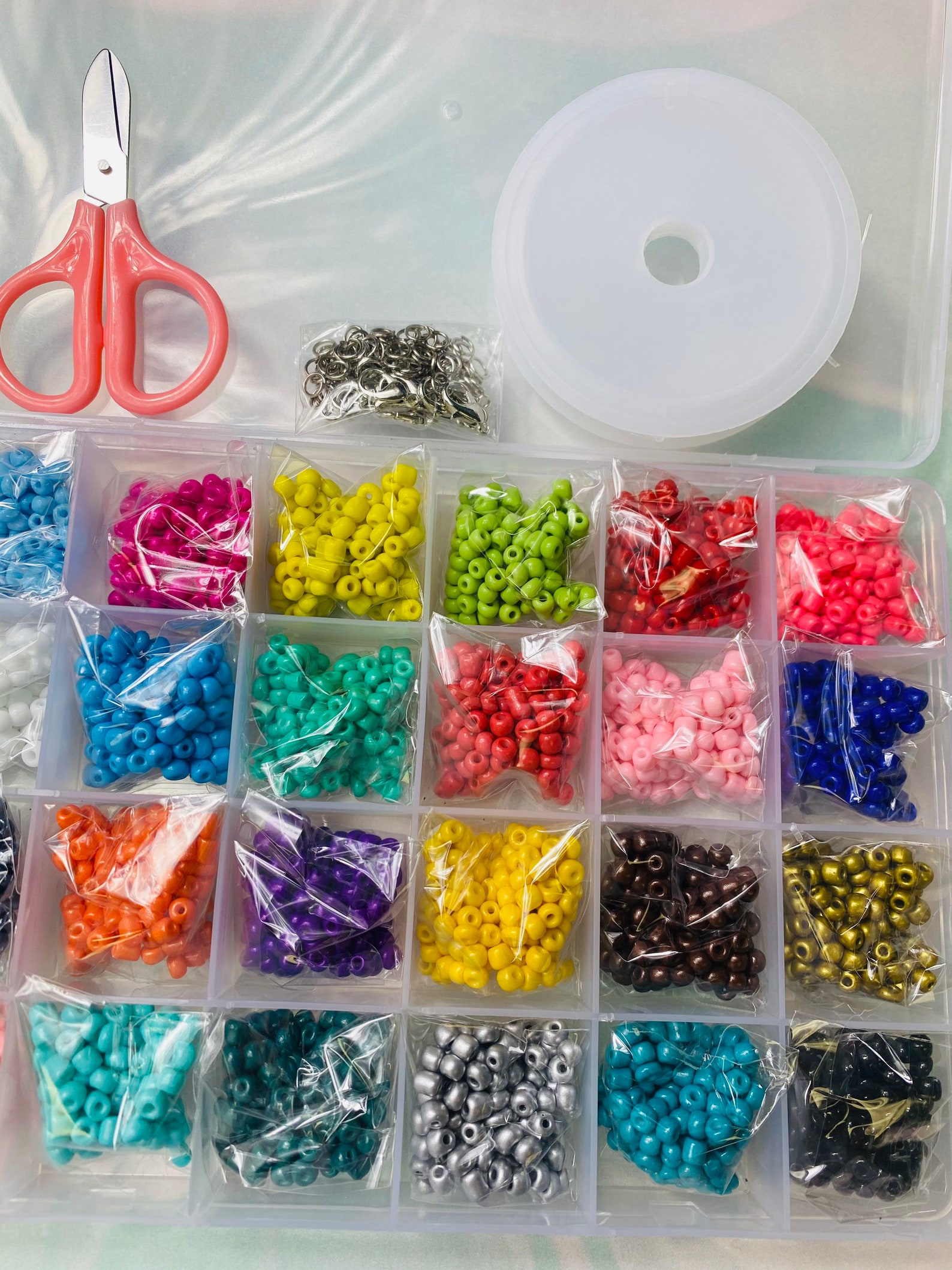DIY Seed Bead Kit for Kids Arts & Craftsbead Box Etsy