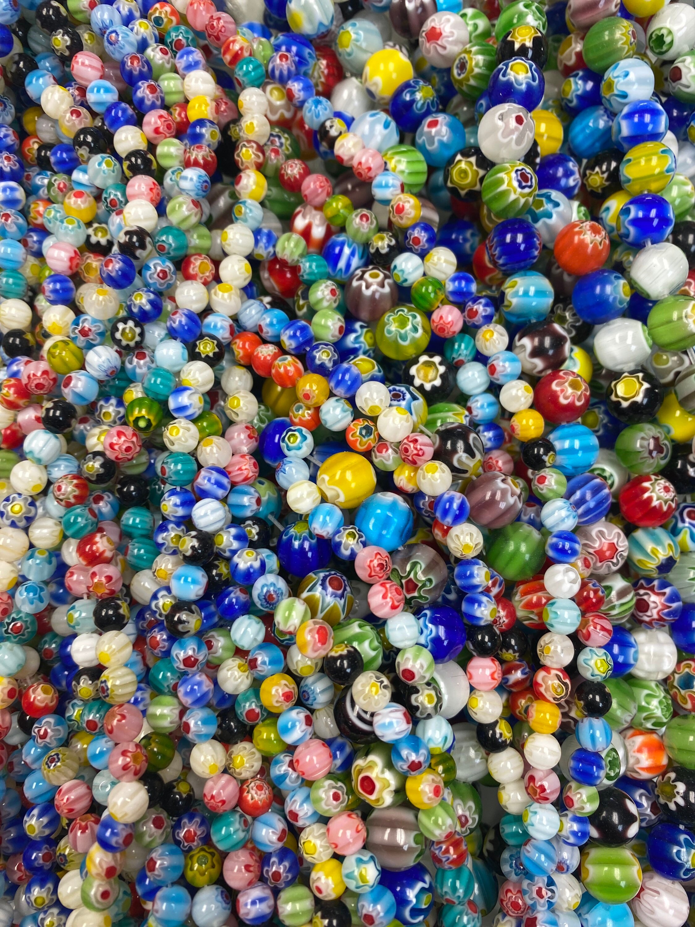 Perline rotonde in acrilico, 6 mm, 8 mm, 10 mm, 12 mm, 14 mm, 16 mm, 18
