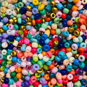Confezione di perline in vita brillante Perline di semi, perline di semi rotonde da 2 mm, perline per catene di maschere, perline in vita rotonda in confezioni, perline di semi di vetro sfuso per gioielli