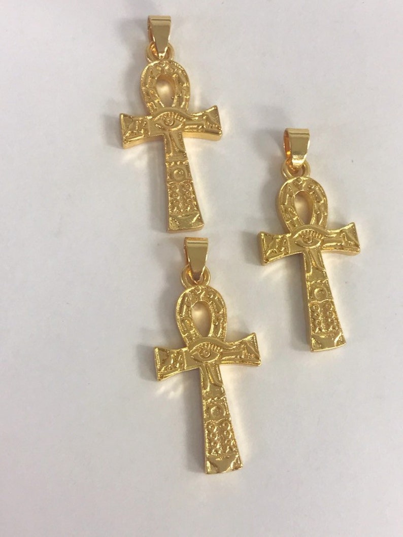 Gold Ankh Anhänger Ankh Charme Ankh Schmuck Atem des Etsy