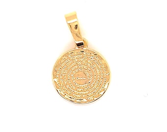 18K Gold Filled Small Our Father Prayer Charm,Padre Nuestro Charm,The Lords Prayer Pendant,Religious Medals,Wholesale Gold Filled,Bulk Charm