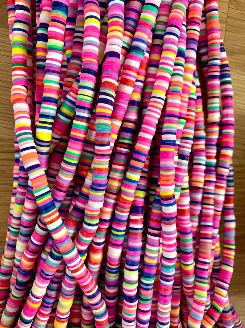 Disc Beads Spacer Beads Polymer Clay Beads Jewelry Making | Etsy