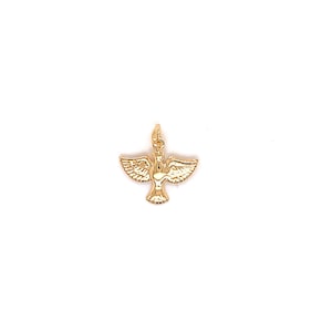 18K Gold Filled Holy Spirit Charm,religious charms, dove Bird Pendant,Christian pendants, Holy Spirit Pendant,bracelet charm,religious medal