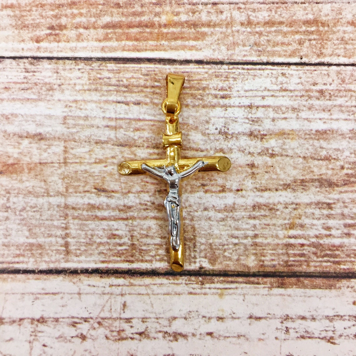 3 3/8 Riesiger Jesus Christus Kruzifix Kreuz Anhänger Echt