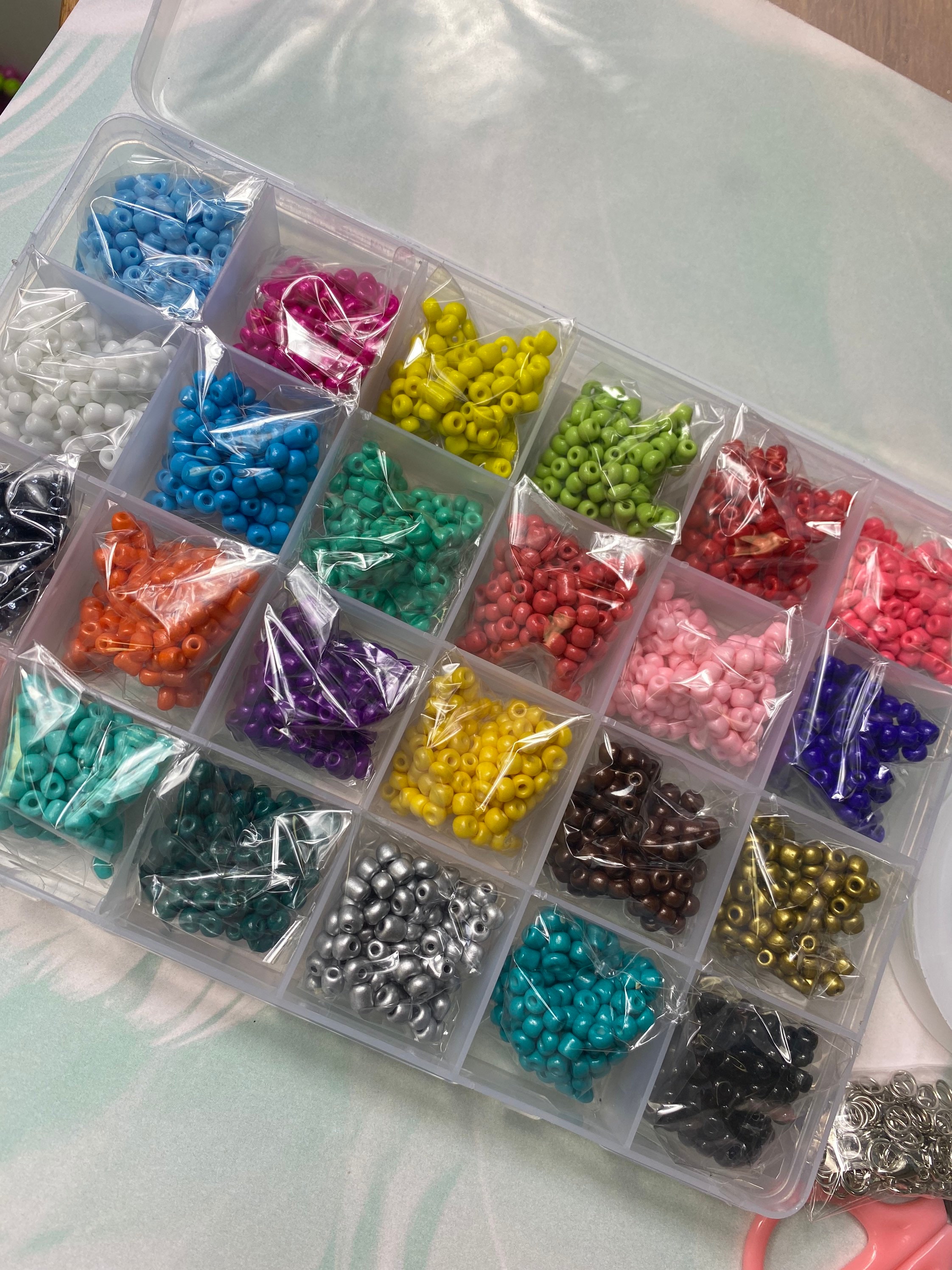 DIY Seed Bead Kit for Kids Arts & Crafts,bead Box Bracelets,tiny