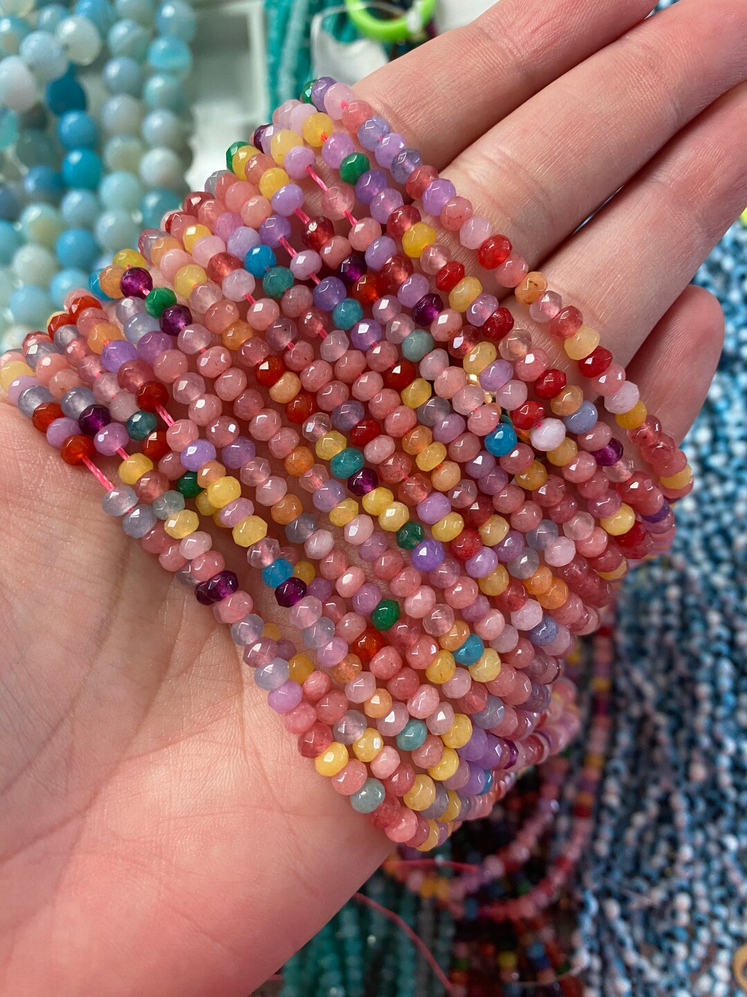 DIY Seed Bead Kit for Kids Arts & Crafts,bracelets,mask Chain,tiny Colorful Waist  Bead Box Kit,beads for Mask Chains,jewelry Making for Kids 