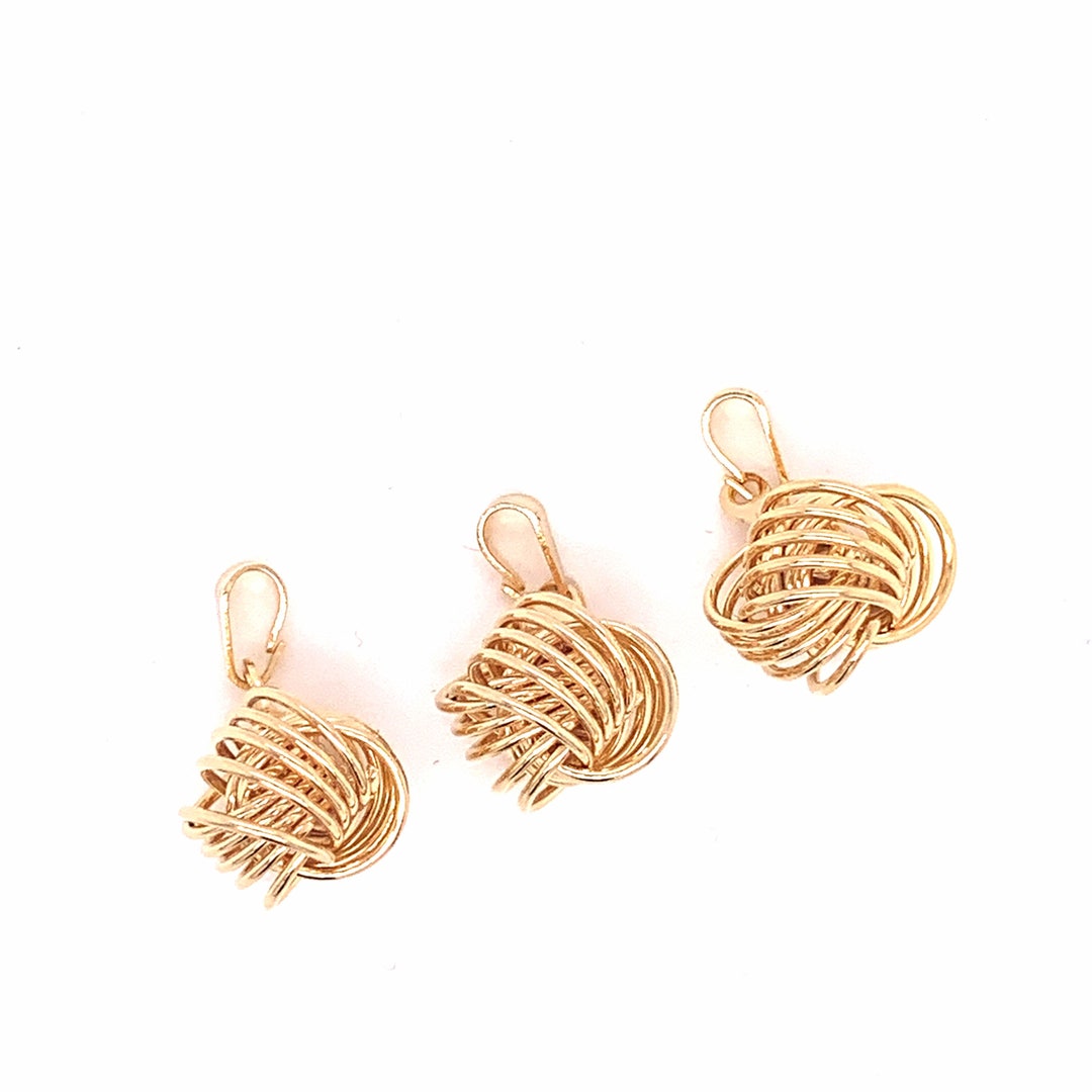 Gold Filled Pendant, 11mm Gold Filled Wire Wrapped Pendant,gold Filled