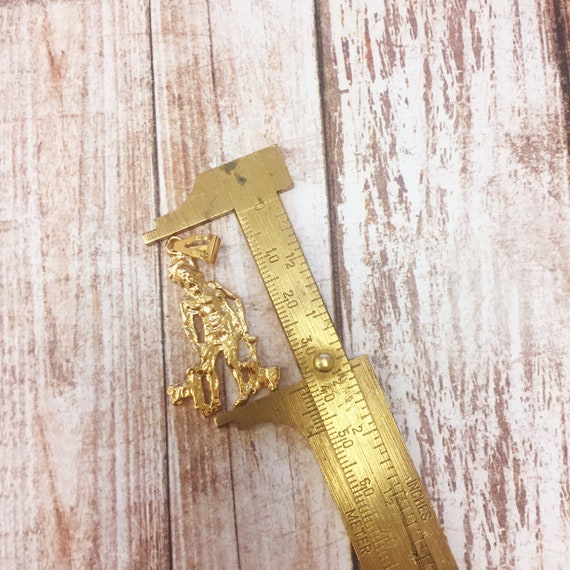 18K Gold Filled Saint San Lazaro Pendant For Catholic Religious Jewelry Making Supplies