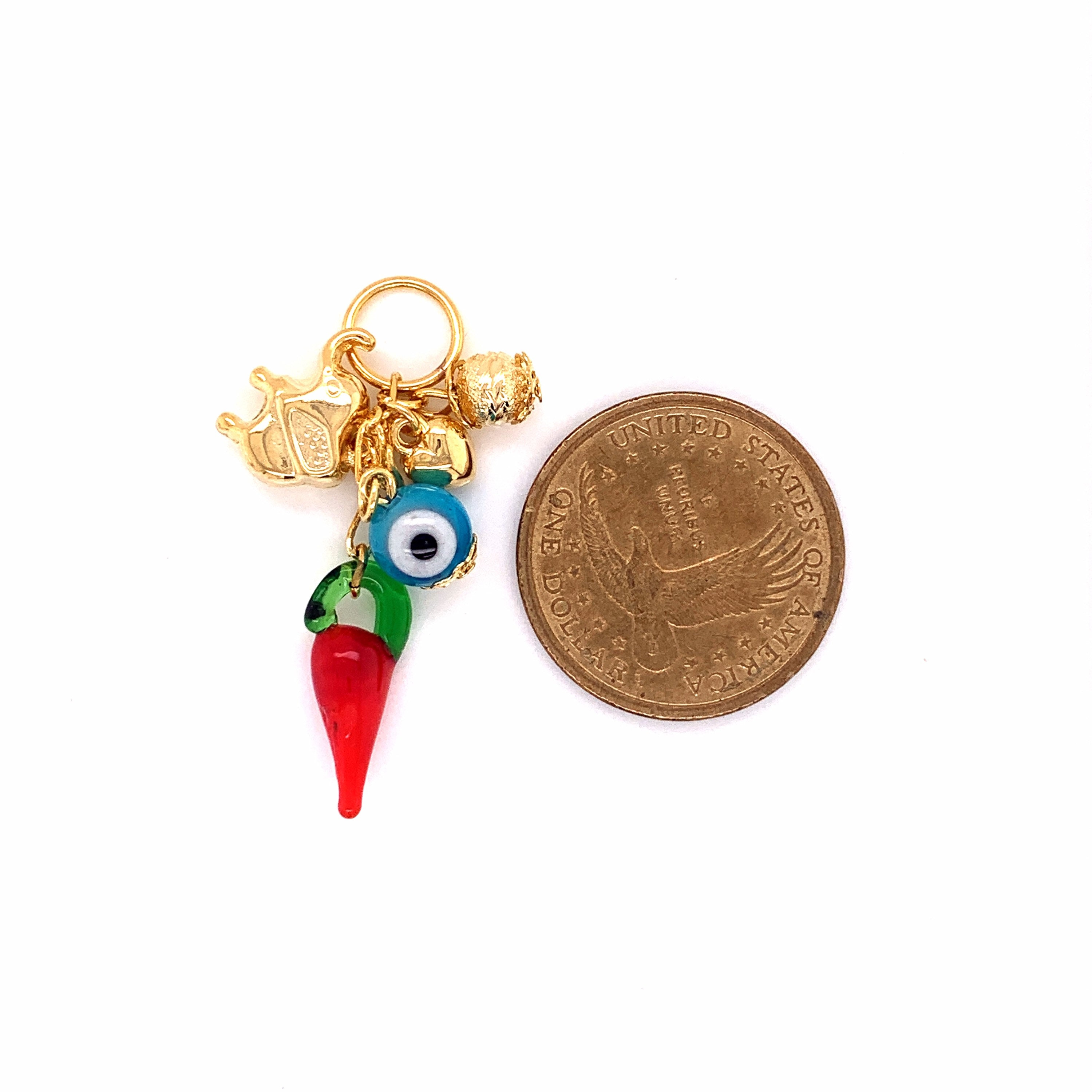 Gold Filled Lucky Eye PendantGold Filled CharmsEvil Eye Etsy