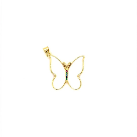 Gold butterfly on sale charms bulk