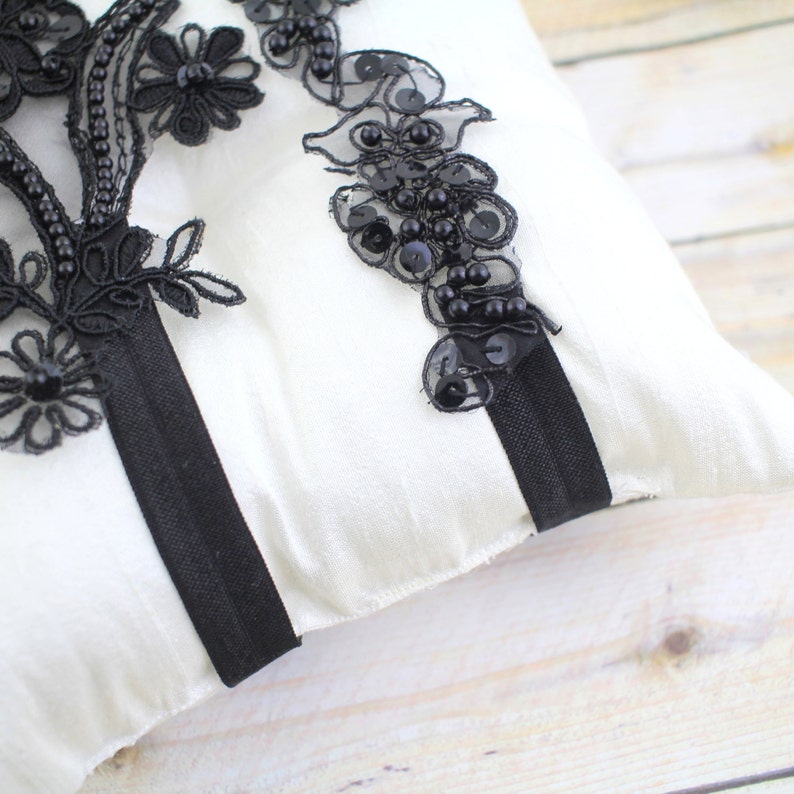 Wedding Black Garter Prom Garter Belt Bridal Black Garter Black Wedding Garter Black Toss Garter Black Beaded Lace Garter Set