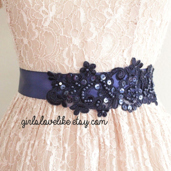 lace sash belt