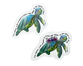 Sea Turtles - SPANISH Stickers - Tortugas Marinas