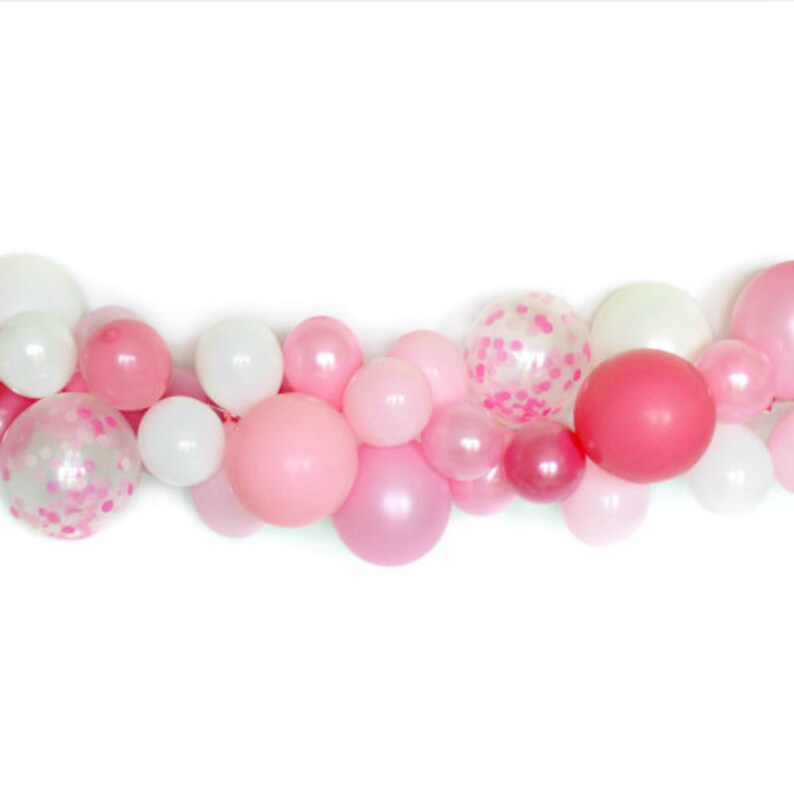Balloon Garland Kit Pink Peony Shades of Pink Balloon Etsy