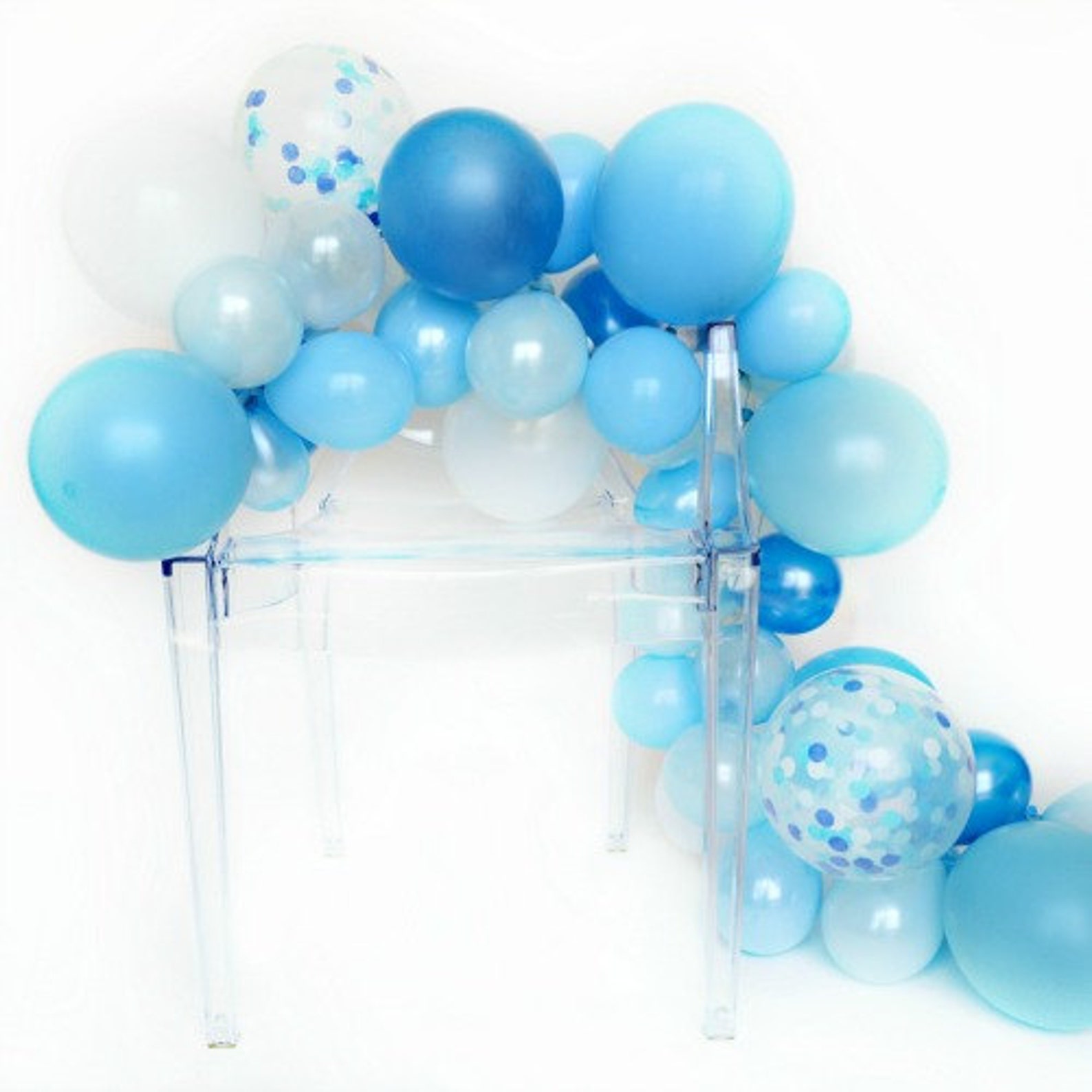 Balloon Garland Kit Oceana Shades of Blue Balloon Garland Etsy