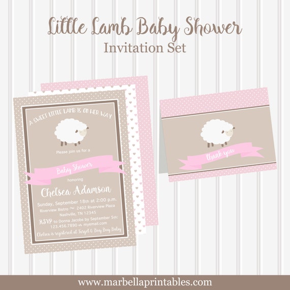 Amazon Com Pink Elephant Baby Shower Invitations Pack Of 25