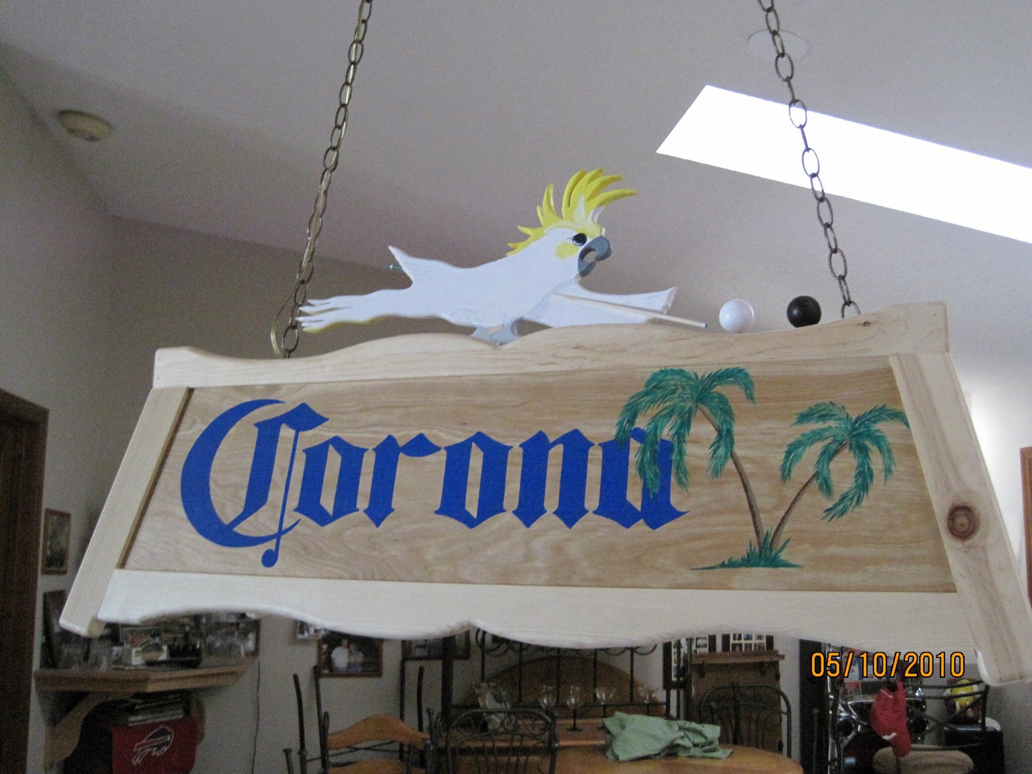 Mancave / Poker / Pool Table Corona Light With Cockatoo Etsy New Zealand