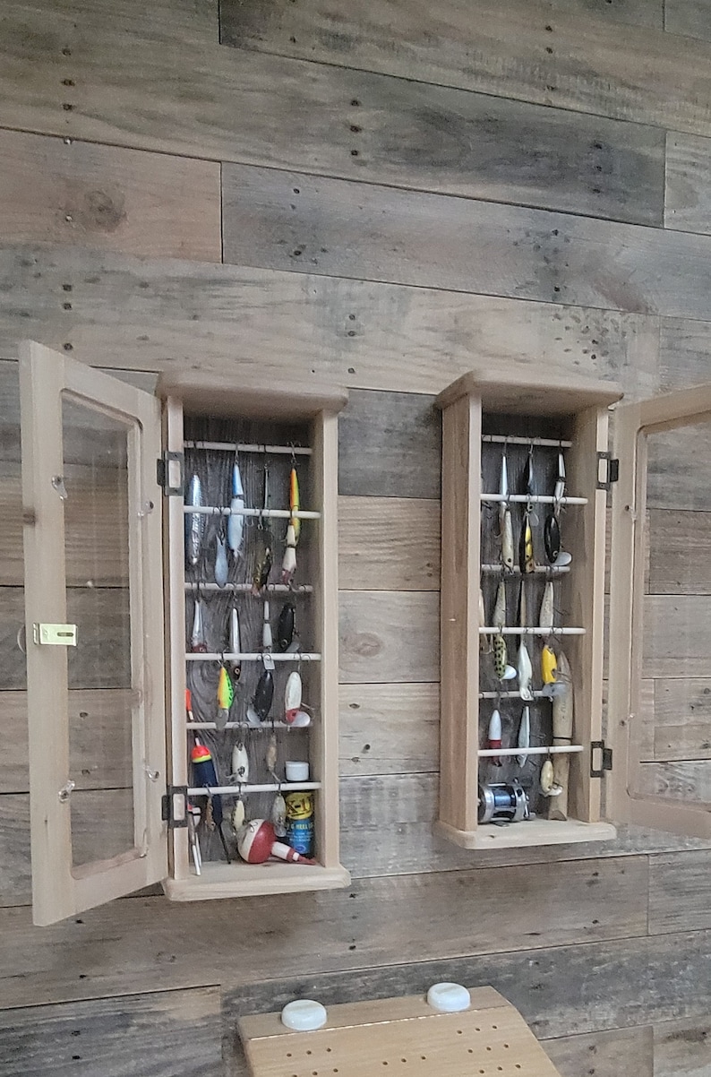 2 Fishing Lure / Reel Display Each Holds Over 35