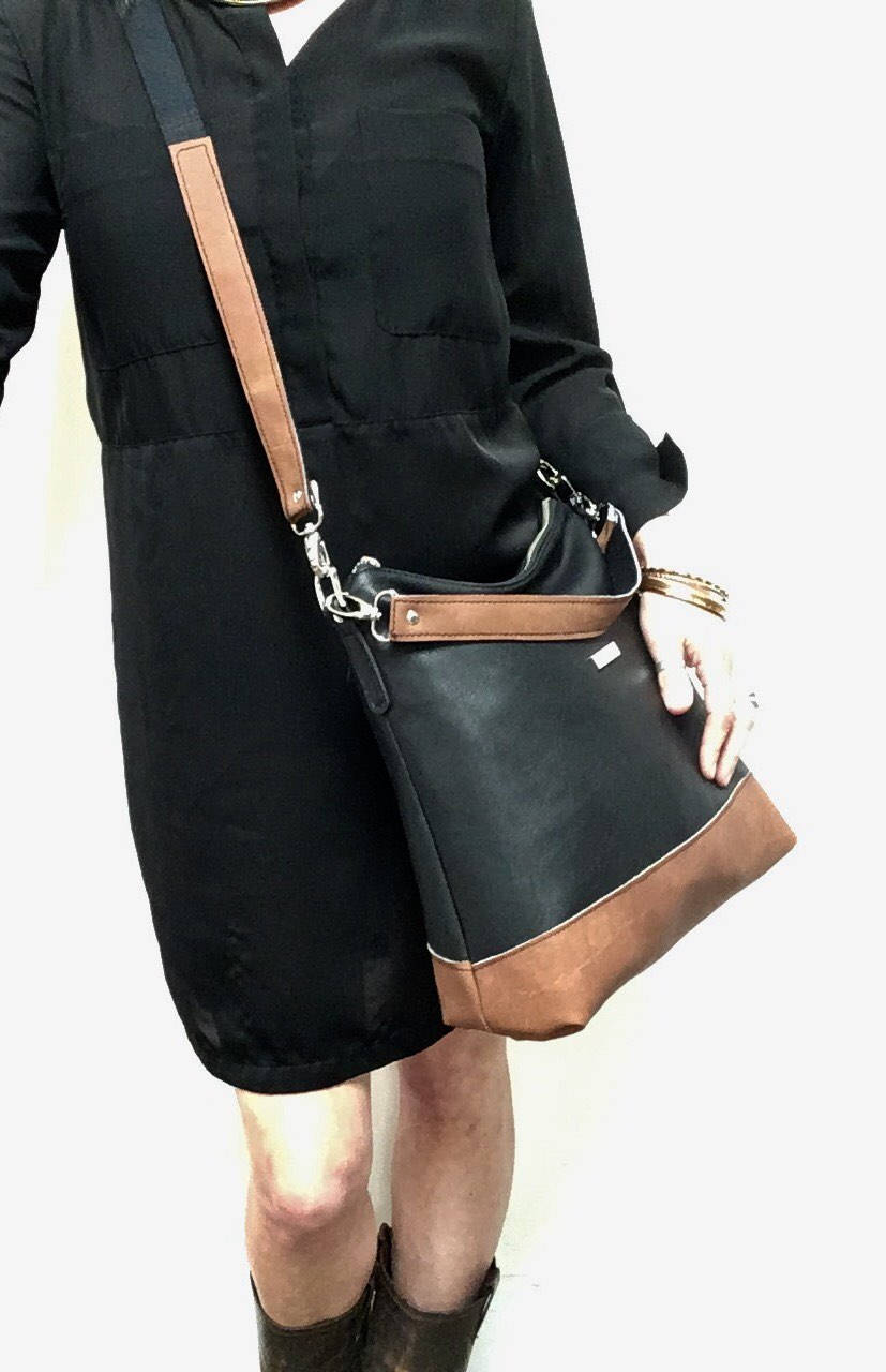 Medium size hobo bag with shoulder strap and cross body strap Etsy