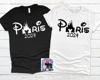 Disney Paris shirt 2024, Paris Disney Family shirts, Paris Mickey and Minnie mouse shirts, paris family vacation shirts