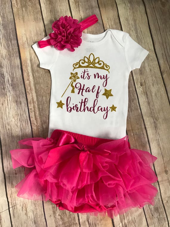 half birthday baby girl outfit