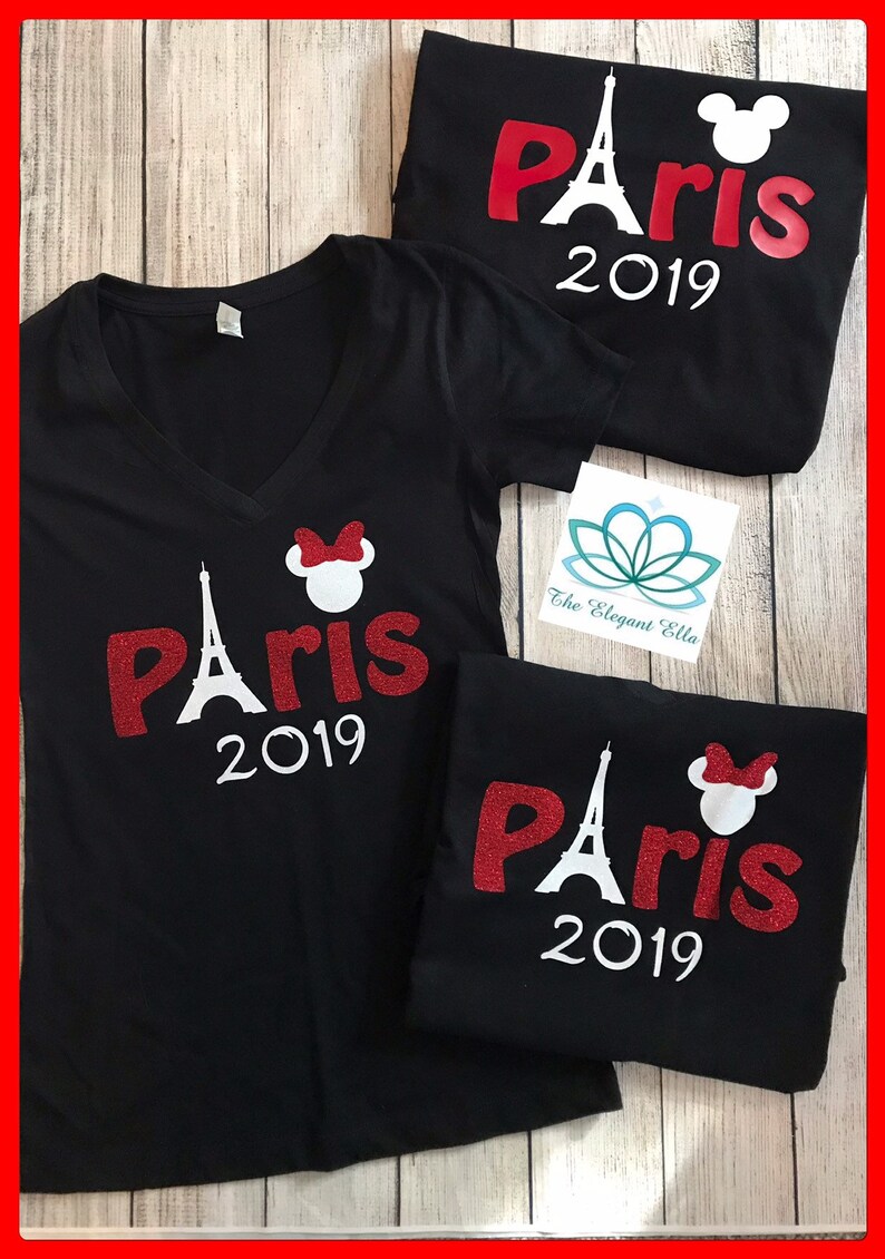 Disney Paris shirt, Paris Disney Family shirts 2024, Paris Mickey and Minnie mouse shirts, paris family vacation shirts image 7