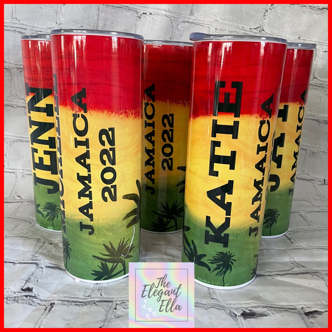 Jamaica Vacation Tumblers Personalized Vacation Cup Jamaica Etsy