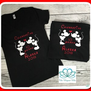 Customizable Disney Anniversary T-Shirt - Personalized with Years & Date, Perfect Disney Lovers Gift image 3