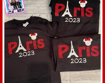 Disney Paris shirt, Paris Disney Family shirts 2024, Paris Mickey and Minnie mouse shirts, paris family vacation shirts