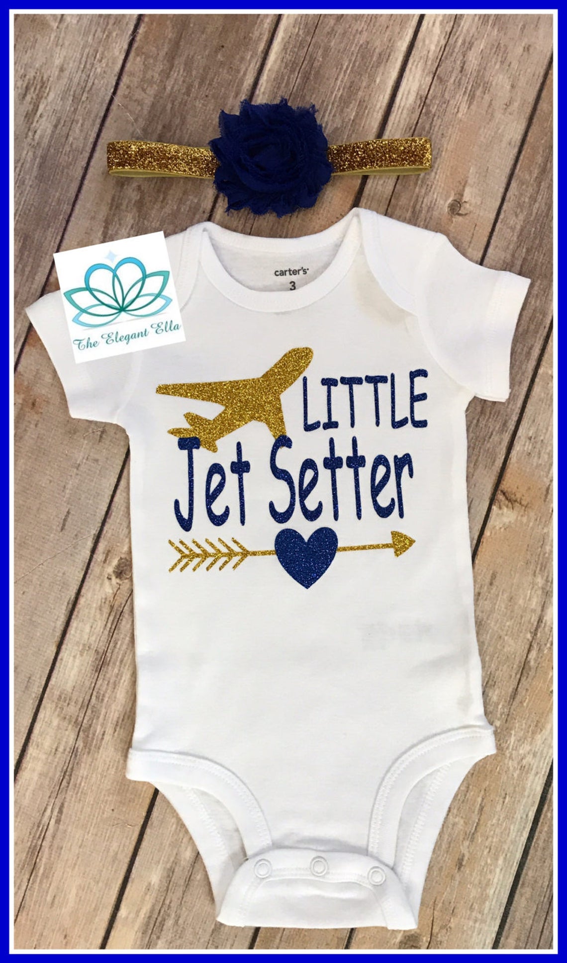 Little Jetsetter outfit baby girl jetsetter outfit I Love to Etsy