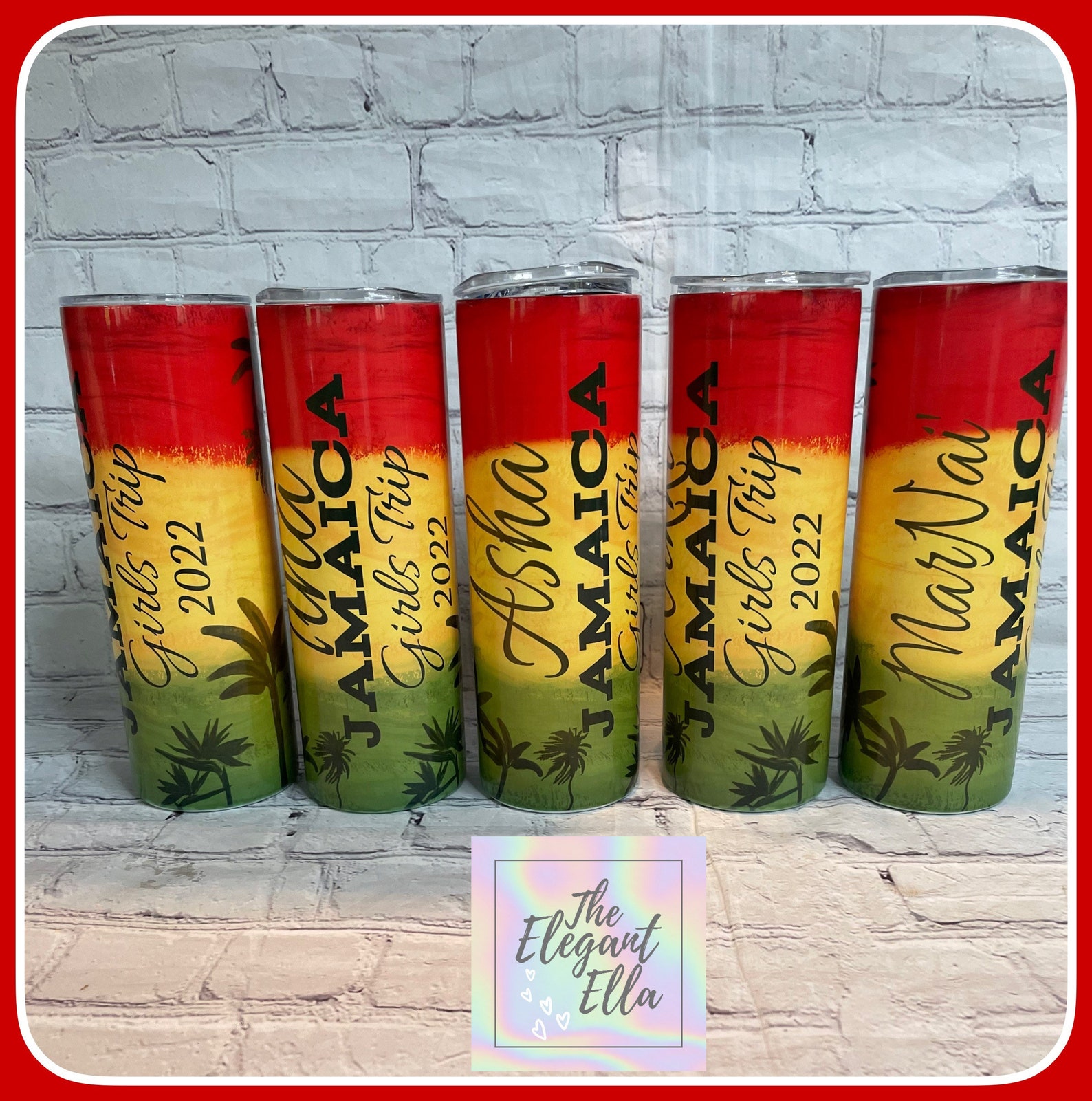 Jamaica Vacation Tumblers Personalized Vacation Cup Jamaica Etsy