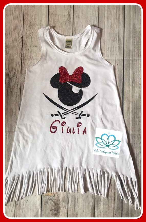 Mickey Mouse inspired Rhinestone Pirate TANK SHIRT Disney Cruise Pirate night