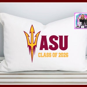 College pillow case, bed party pillow case, custom college logo pillow image 3