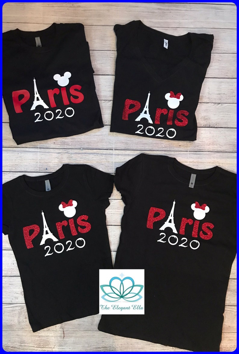 Disney Paris shirt, Paris Disney Family shirts 2024, Paris Mickey and Minnie mouse shirts, paris family vacation shirts image 5