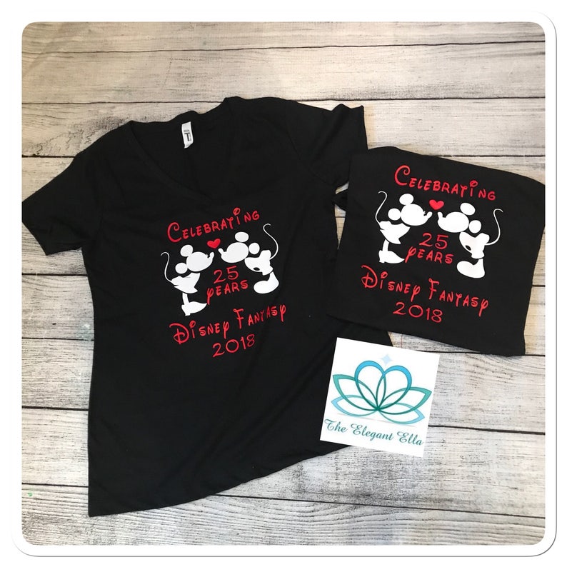 Customizable Disney Anniversary T-Shirt - Personalized with Years & Date, Perfect Disney Lovers Gift image 2