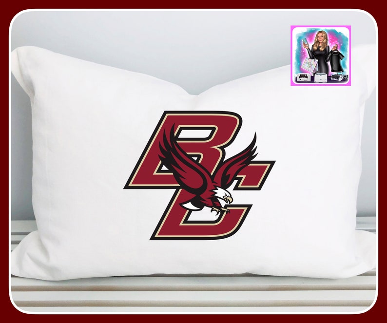 College pillow case, bed party pillow case, custom college logo pillow image 2