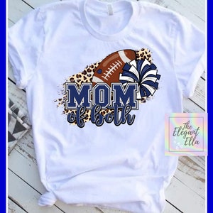 Football and cheer mom T-shirt, mom of both sports, school spirit Football and cheer shirt, Sport mom
