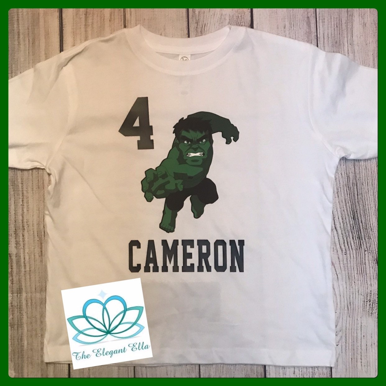Personalized Incredible Hulk Birthday T-Shirt