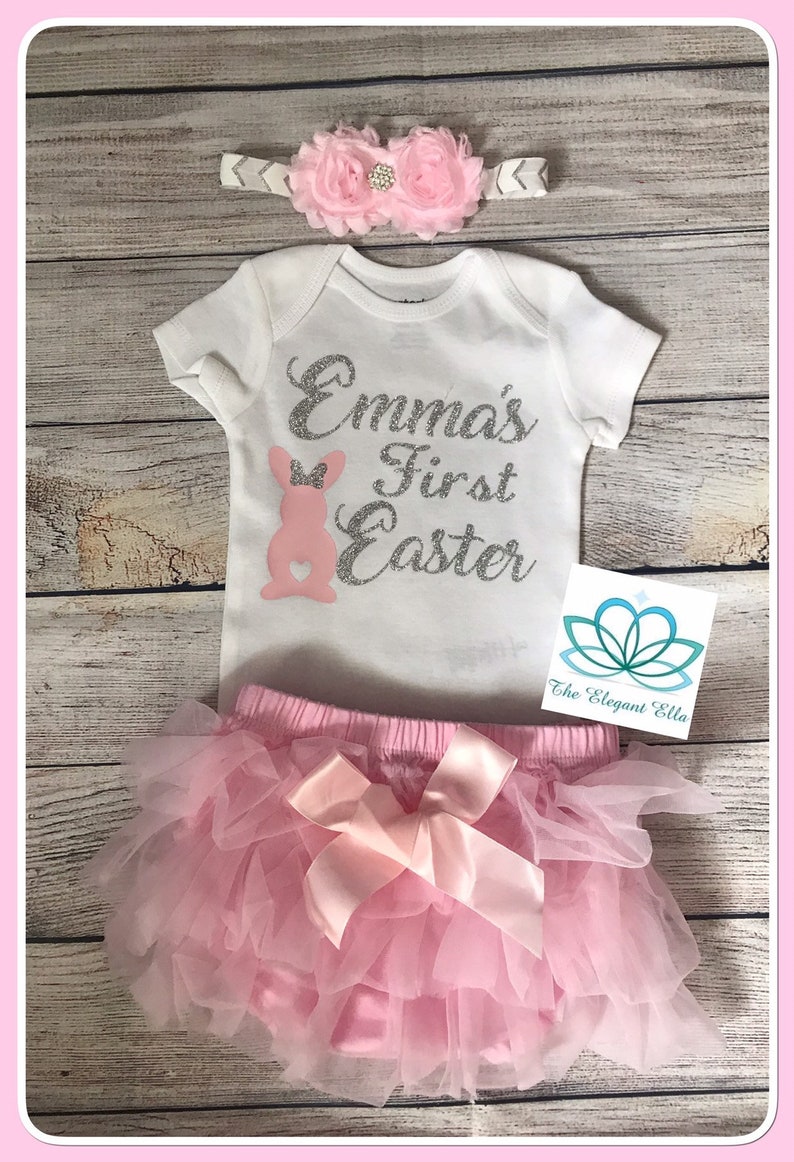 my first easter outfit baby girl