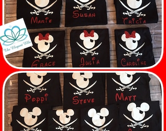Family Disney Pirate shirts, Disney Pirate shirt, family vacation shirts, family pirate shirts